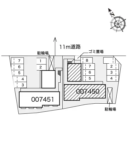 ★手数料０円★明石市二見町西二見　月極駐車場（LP）